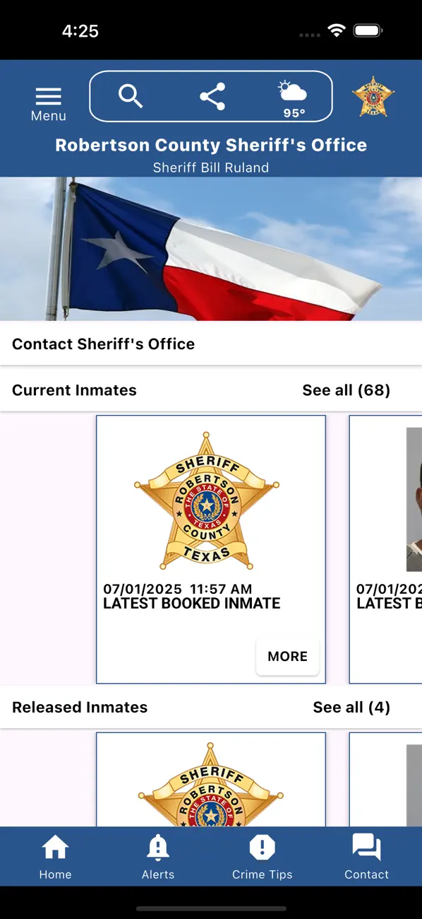 Screenshot #1 pour Robertson County Sheriff Texas