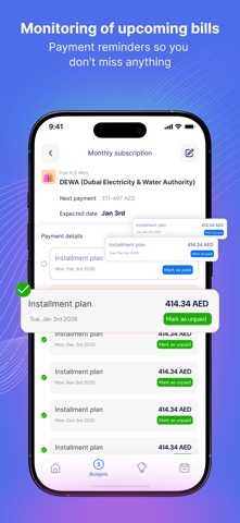 Crunch : Money Manager iPhone screenshot