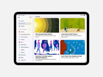 Apple Health iPad screenshot