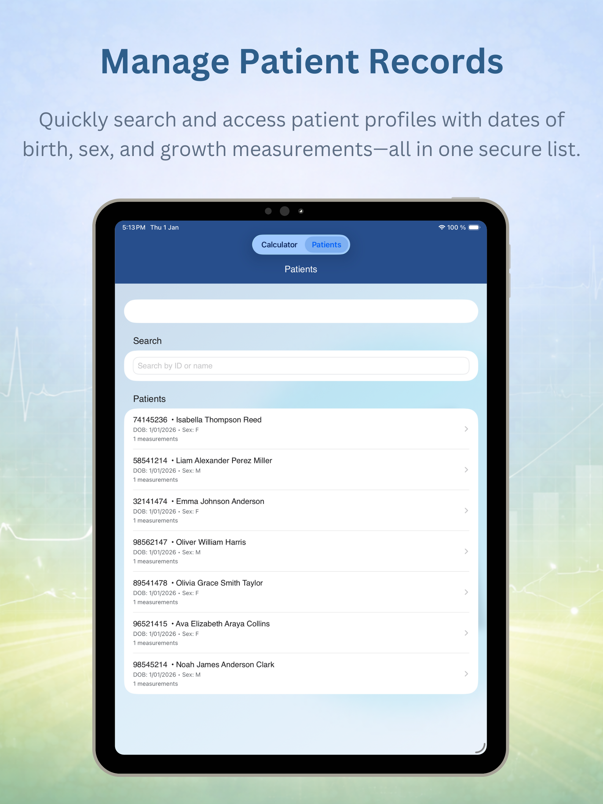 Baby Growth: PediaMetrics