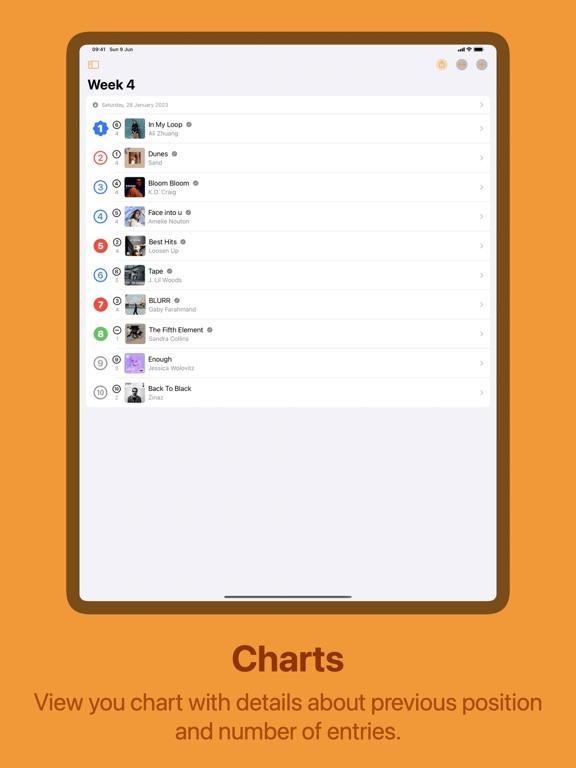 Screenshot #5 pour Chart Your Music