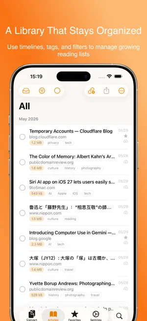 Zin Flow: Web to EPUB screenshot 4