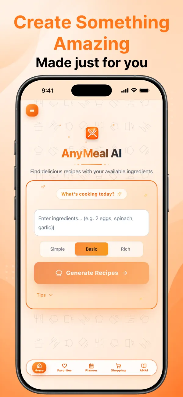 Screenshot #2 pour AnyMeal AI