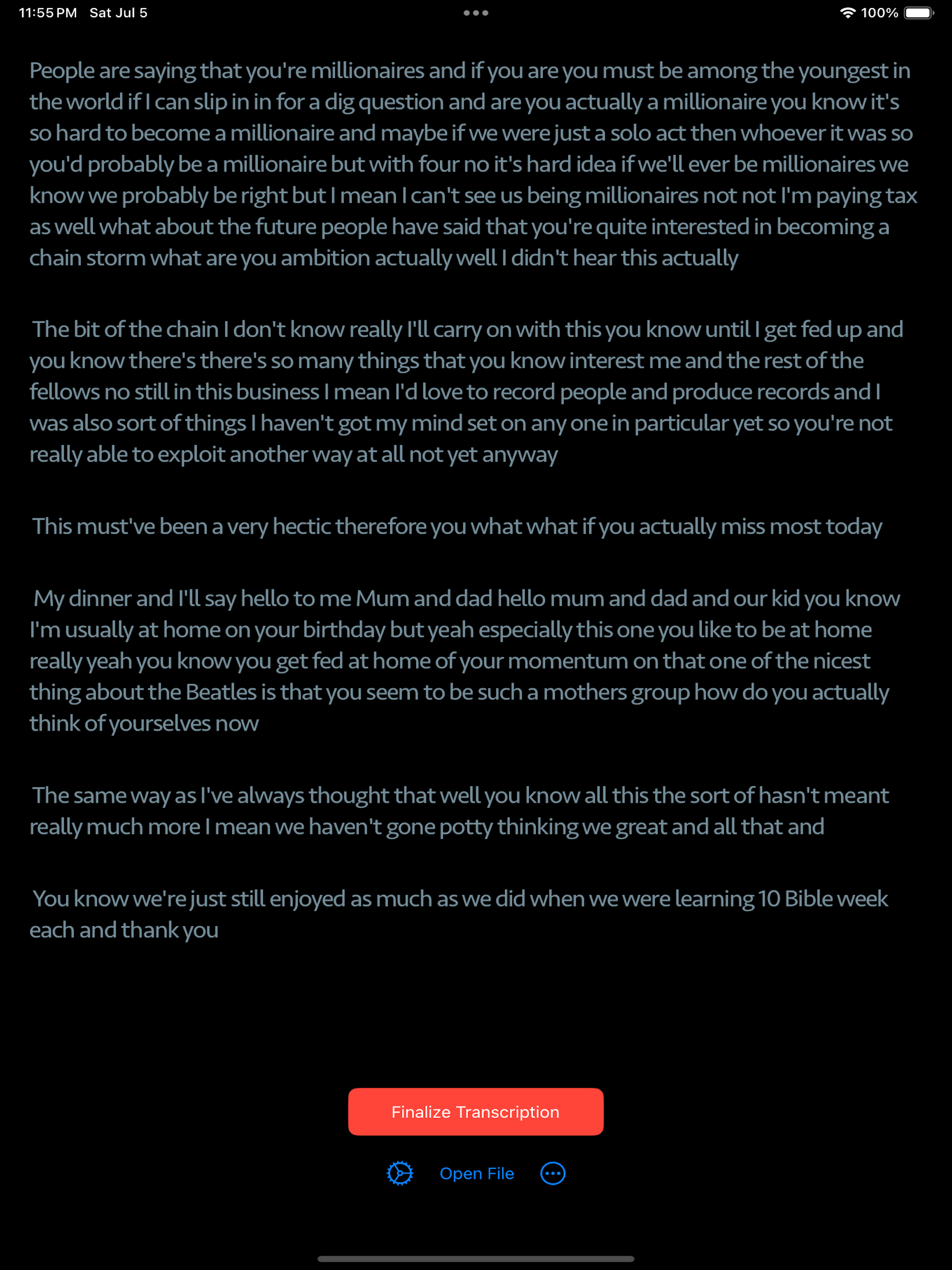 AI Speech Transcriber