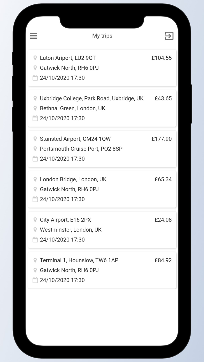 Prestige Driver Passenger
