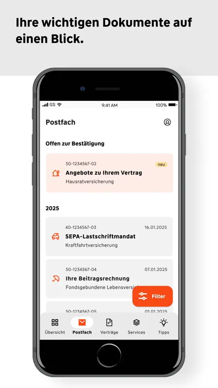 W&W Kundenportal screenshot 3 of 5