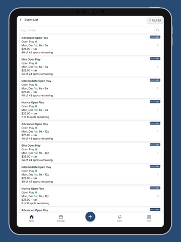 Side Out Tsunami Pickleball iPad screenshot