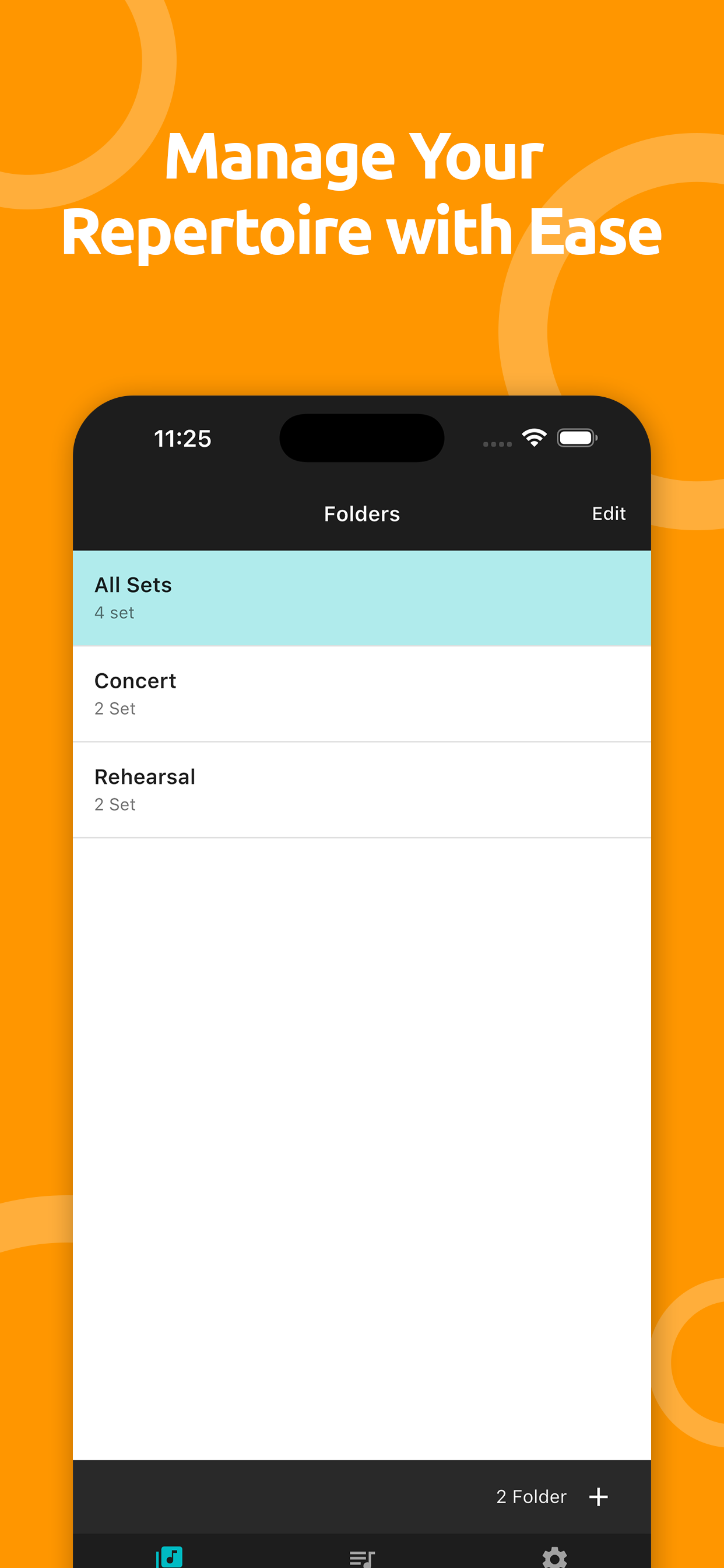 MeloRep: Repertoire & Setlist
