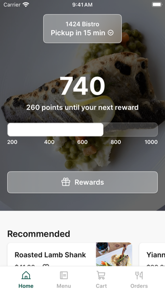 1424 Bistro app screenshot