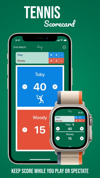 Tennis Scorecard App