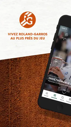 Capture d'écran de Roland-Garros Officiel sur iPhone 1