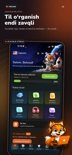 Foxlingo screenshot 2