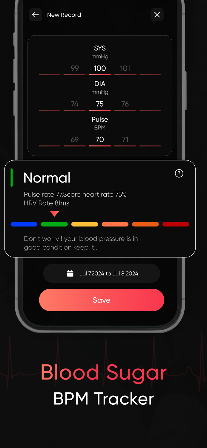 Blood Pressure Log Tracker BP