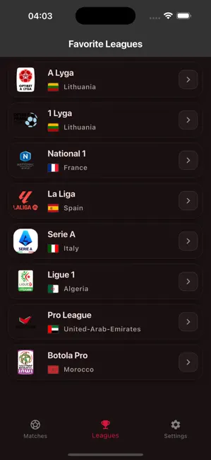 Ostora TV - Live Scores iPhone screenshot 3
