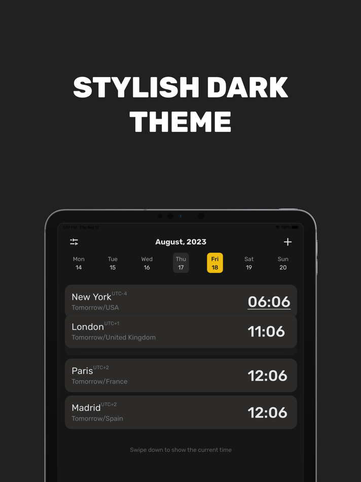 #4. World Clock Widget & Weather (iOS) 由: Metamodern Dev, LLC