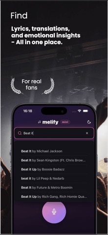Melify Mini iPhone screenshot