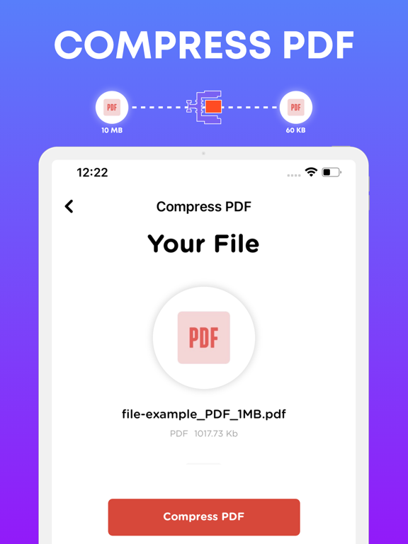 Word to PDF Converter - Reader iPad screenshot 7 - Utilities app