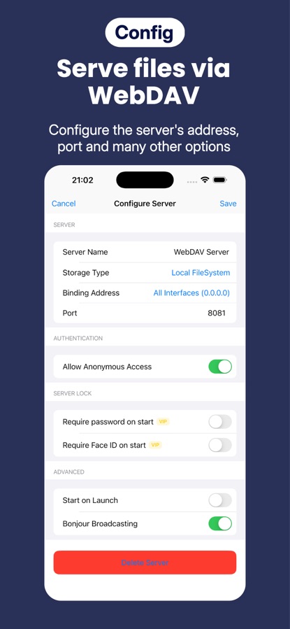Zwind - WebDAV文件管理服务器，网盘云盘播放器 截图