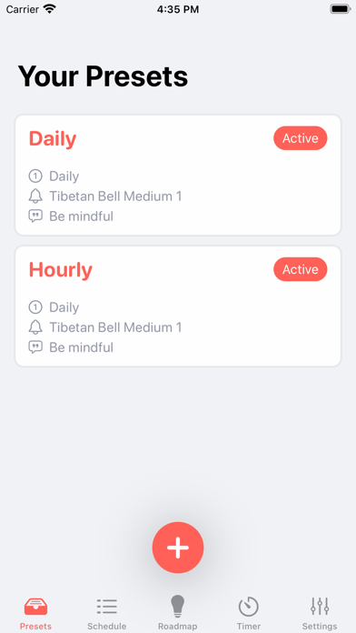 Screenshot 1 of Mindfulness Bell in the Moment App