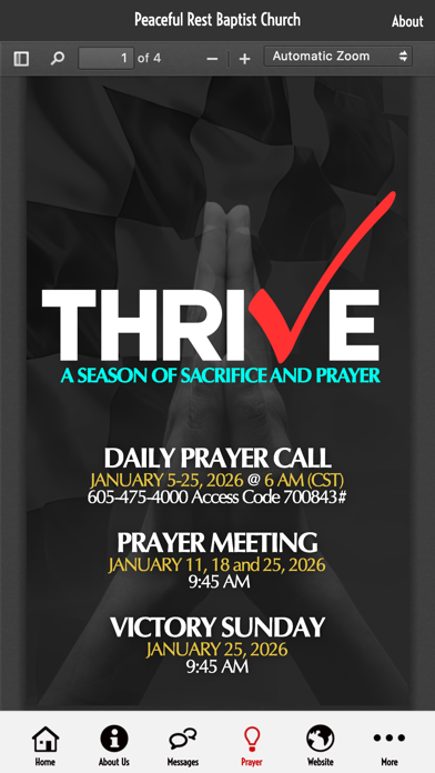 Peaceful Rest Baptist Church iPhone screenshot 3 - Lifestyle app