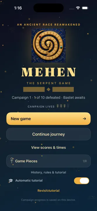 Mehen: Serpent’s Journey screenshot 1