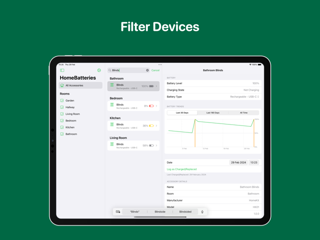 ‎HomeBatteries for HomeKit Screenshot