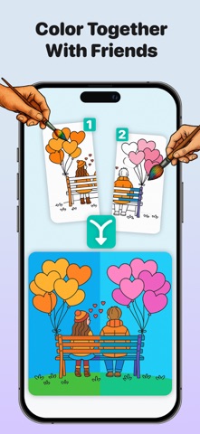 Paint Pals AI - Coloring Games iPhone screenshot