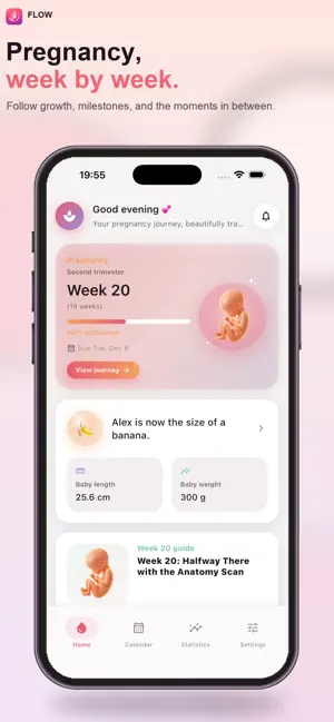 Flow: Period Pregnancy Tracker screenshot 2