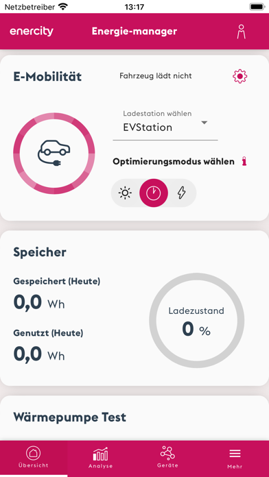 enercity Energiemanager Screenshot