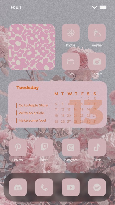 Screenshot #1 pour Aesthetic: Icone & Widget