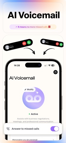 Dropcall: AI Voicemail & Phone iPhone screenshot