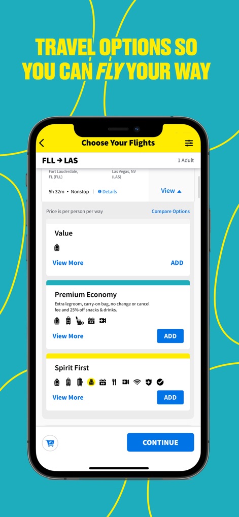 Spirit Airlines - Flexible Flight Selection