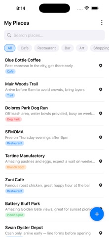 MyPlaces - Save & Organize screenshot