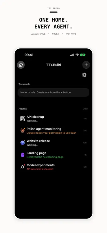 TTY.Build - Agents & Terminal screenshot 2 of 5