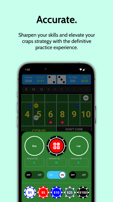 Craps Calculator Screenshot