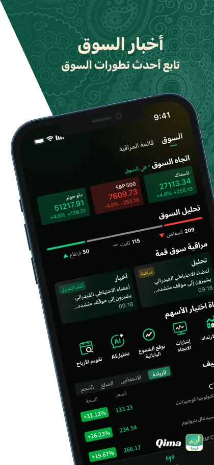 Screenshot 6 di 6 di QIMA | قيمة - إشارات التداول