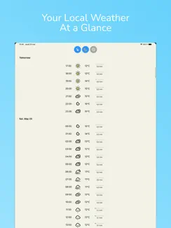 Local Weather Forecast: YaWa iPad image 1