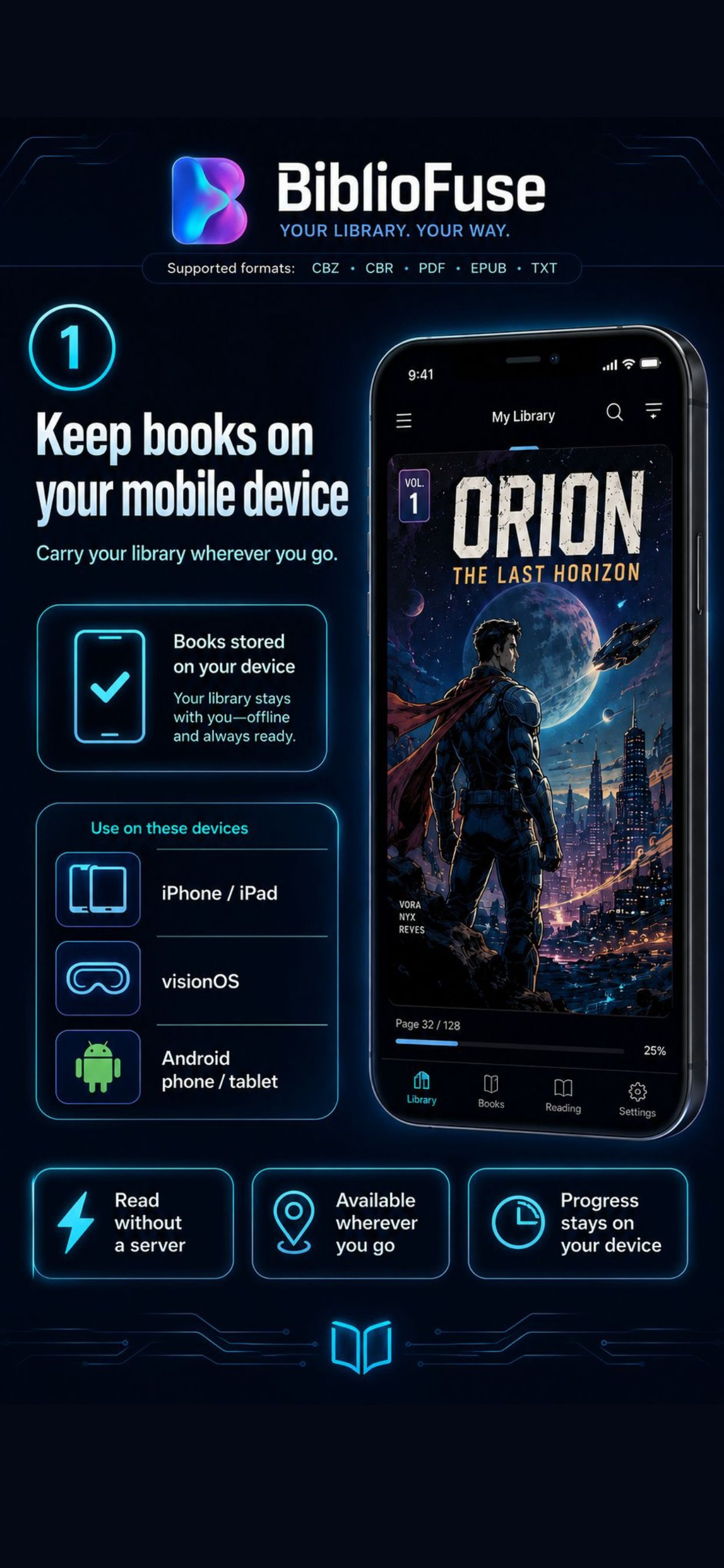 BiblioFuse Reader & Compress screenshot 6