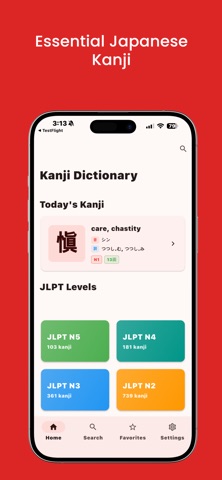 Kanji Step iPhone screenshot