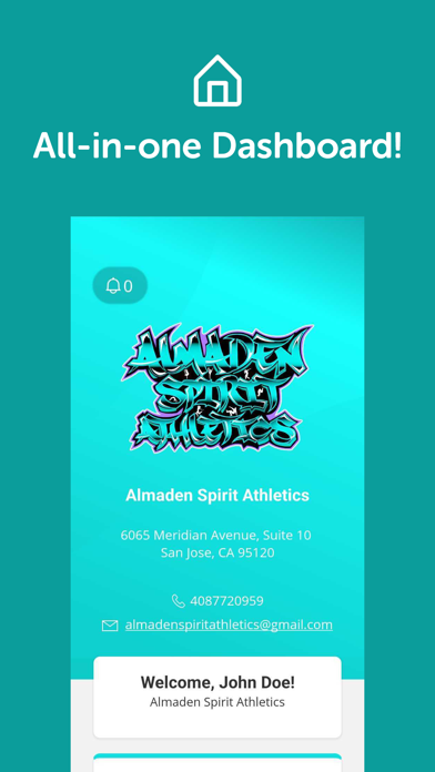 Almaden Spirit Athletics Screenshot