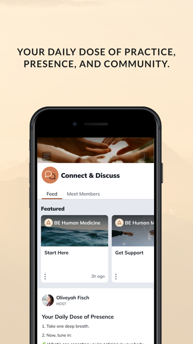 BE HUMAN MEDICINE iPhone screenshot 3 - Social Networking app