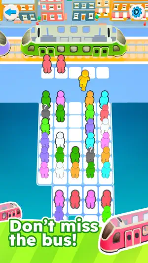 Subway Jam－ Bus Sorting Puzzle screenshot 1