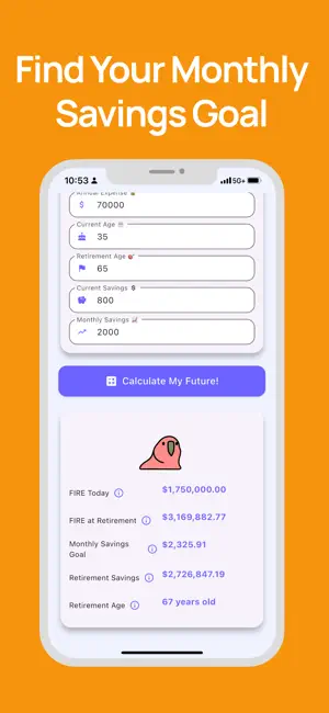 Finny - Retirement Calculator screenshot 2