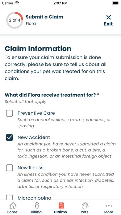 Spot Pet Insurance Screenshot