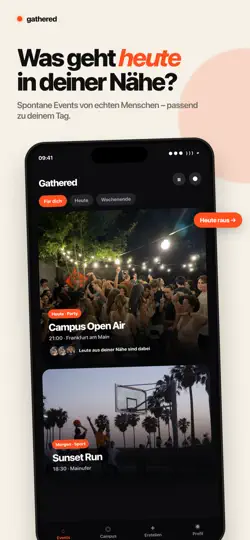 Screenshot von Gathered: Events & Freunde auf dem iPhone 2