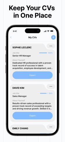 Resume Builder & CV Maker Pro iPhone screenshot