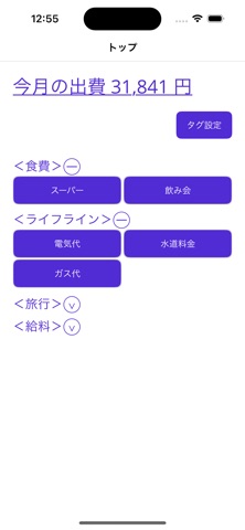 タグ付け家計簿 screenshot
