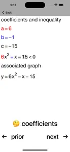 Quadratic Inequalities screenshot #2 for iPhone