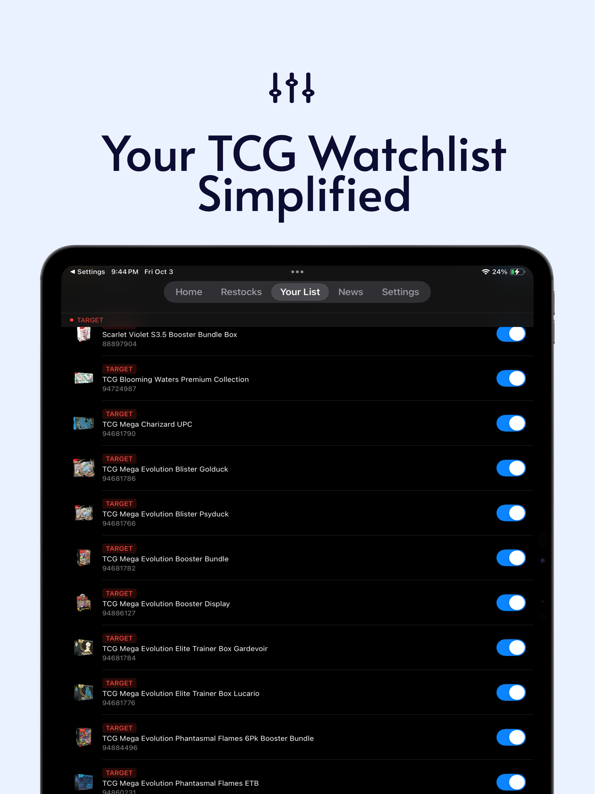 Restock Pulse – TCG Alerts