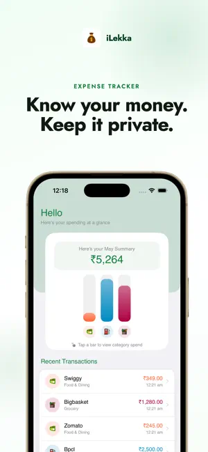 iLekka - Expense Tracker screenshot 1